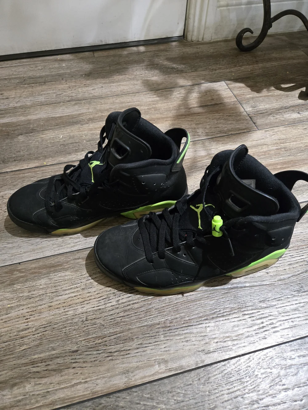 Jordan 6 Retro Black/Green Men's Basketball Shoes